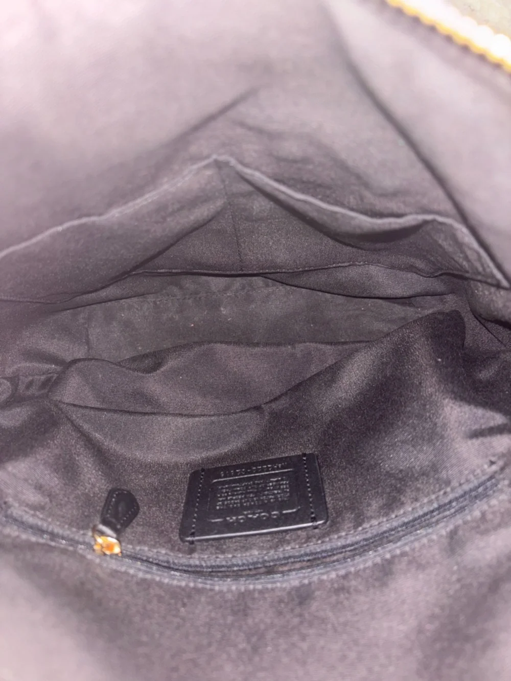 Coach Val Duffle Bag Black Carry Strap Authentic Pebble Black Leather Crossbody - Picture 4 of 8